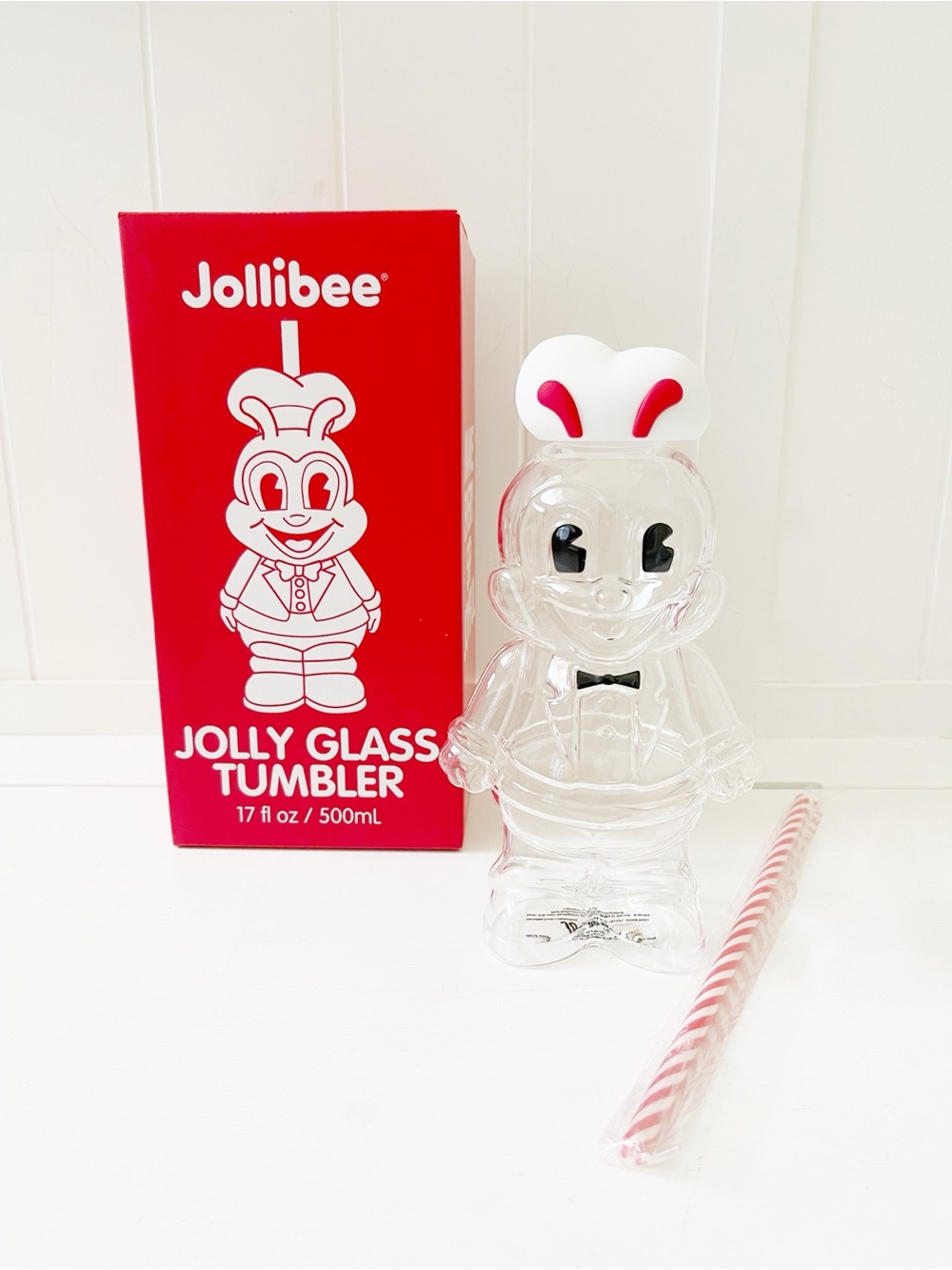 Jollibee Limited Edition Glass Tumbler Collectible – New